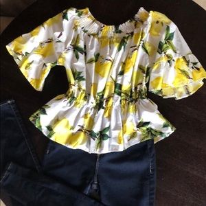 Lemon shirt / blouse